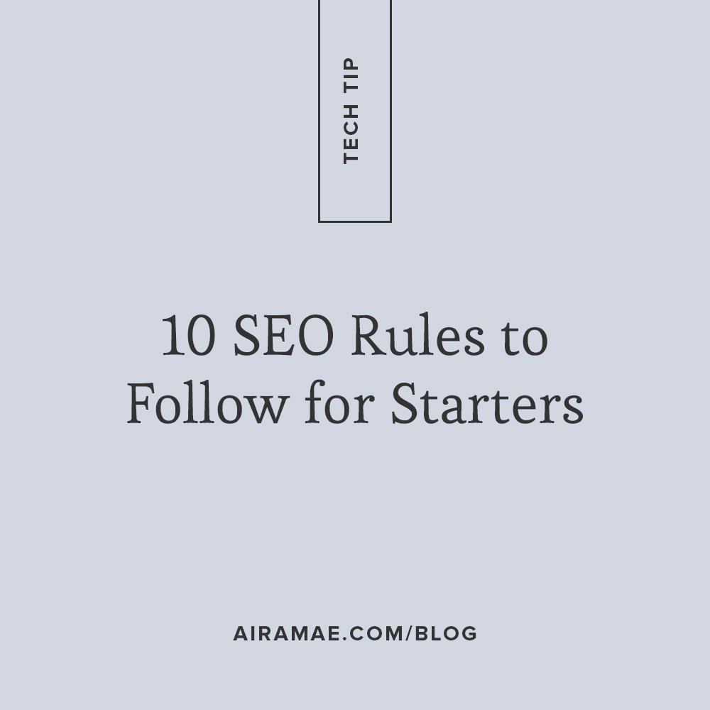 Search Engine Optimization Rules to Follow for Starters featured image